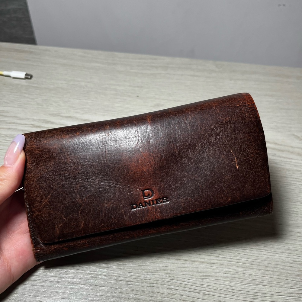 Danier Brown Leather Wallet